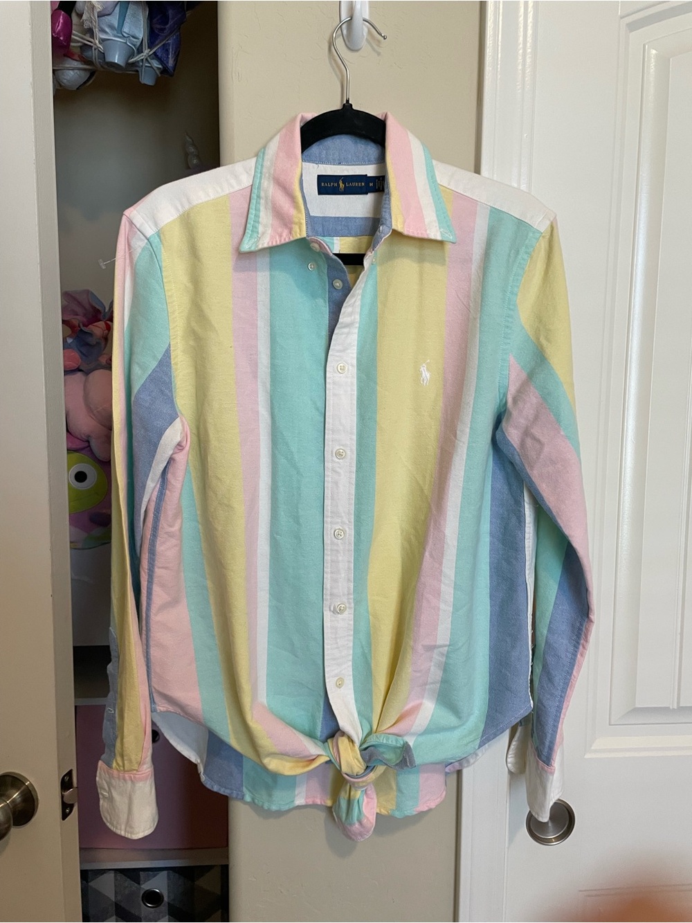 Ralph Lauren Pastel Stripe Button-Down Shirt - Pink, Mint, Yellow, Blue
